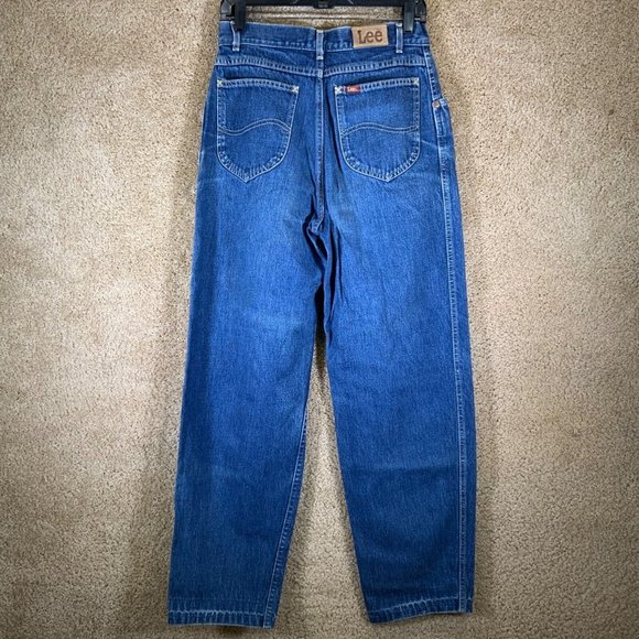 Vintage LEE RIDERS Womens Jeans Sz 11 High Waist Blue Denim Mom Rise 80s 90s - Picture 1 of 10